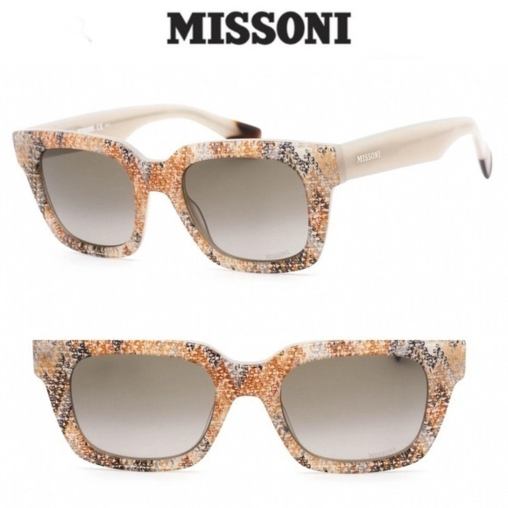 Missoni Sunglasses Model Size 0103/s Z9K / HA beige patt Tan and Cream Print NWT